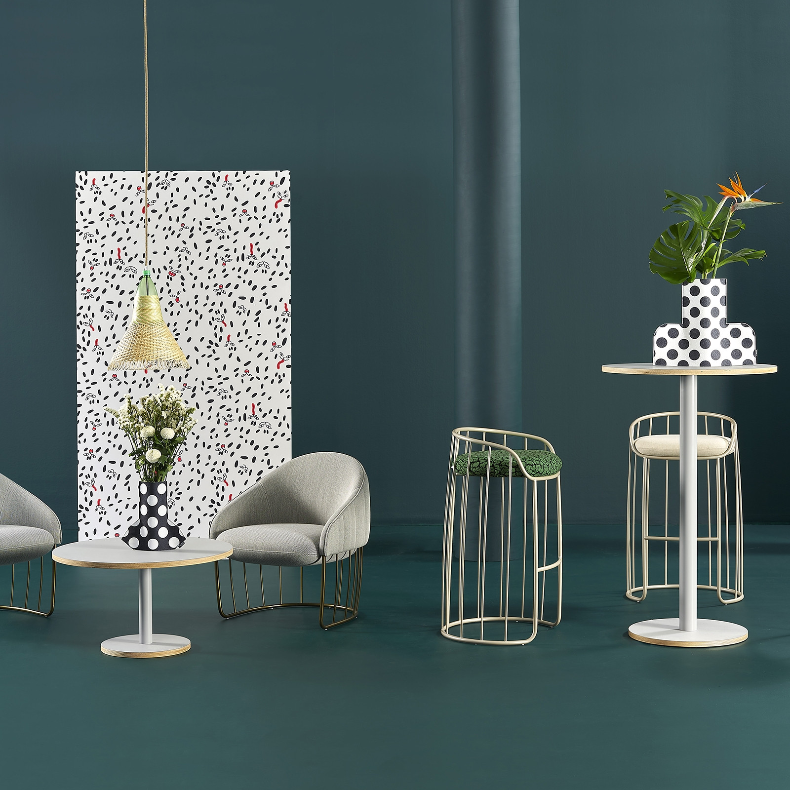 DUMBBELL OCCASIONAL TABLE