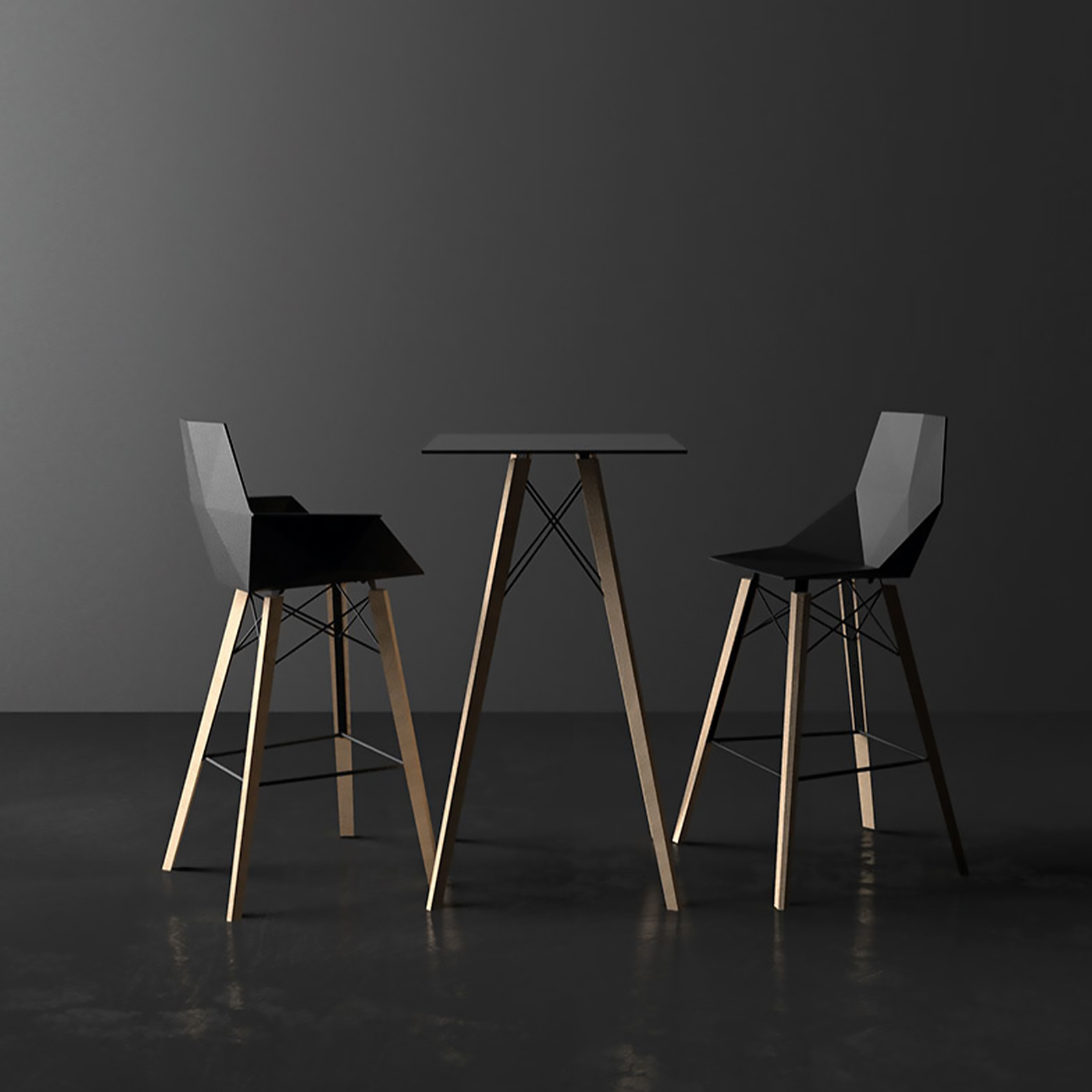FAZ WOOD BAR TABLE
