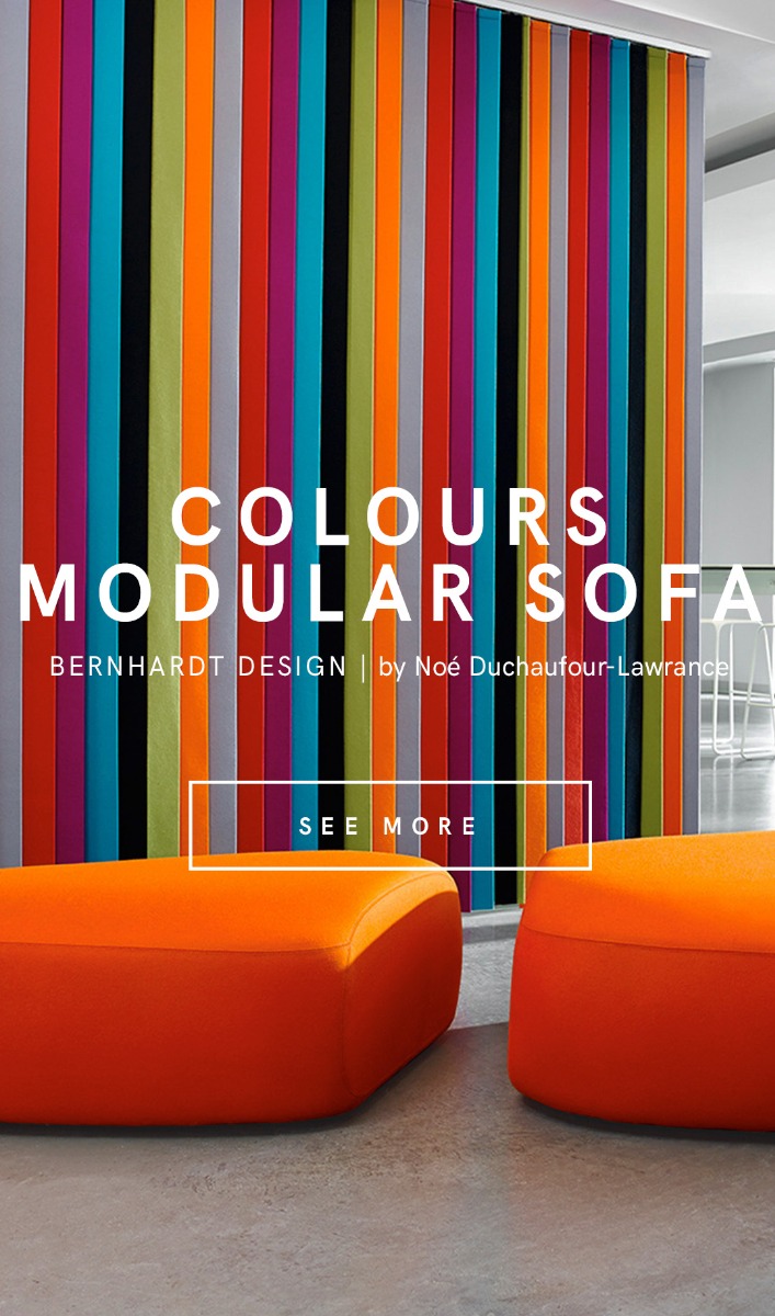 kezu bernhardt design colours modular sofa designed by Noé Duchaufour-Lawrance
